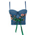 embroidered flower denim camisole NSQG63570