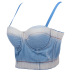 retro shaping wrapped chest denim camisole NSQG63637