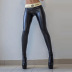 letter belt leather high-waist pants NSQY63661