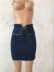 new waist elastic denim skirt NSTH63723