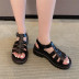 woven open toe Roman sandals NSHU63824