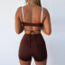 sexy Lace-Up Pleated Shorts Set NSMX63839