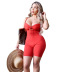 summer new style solid color halter lace tight shorts jumpsuit NSMX63861