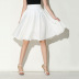 solid color pleated half-length skirt NSJM63988