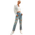 fashion high waist ripped jeans  NSJM63997