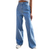 simple slim striped blue jeans NSJM64009