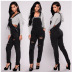 autumn and winter new leisure sports double shoulder strap jumpsuit  NSRF64094