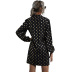 fashion V-neck polka-dot dress NSJM64535