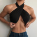 Sexy Hanging Neck Bottoming Chest Wrap Vests NSLJ64562