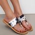 Summer New Toe Flat Large Size Fashion Toe Slippers NSYSY64864