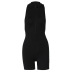 sleeveless Short Back Hollowed Jumpsuit NSLJ64624