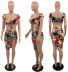 summer new printing sexy lace two-piece set NSYC64660