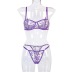 embroidery flower vine water grass leaf sexy lingeries two-piece set NSYX64709