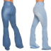 Slim Fit Denim Stretch Flared Pants NSSF64739