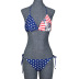 sexy American flag bikini swimsuit set NSML64782