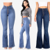Slim high waist flared jeans NSXMI64830