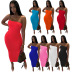solid color tube top dress NSNK64926