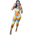 Gradient Printing Sports Casual Set NSNK64952