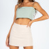 summer new pure color high-waist slim skirt NSHLJ64954