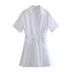 summer new style small stitching pleated shirt dress NSAC60360