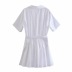 summer new style small stitching pleated shirt dress NSAC60360