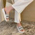 Summer New Embroidered Letters Comfortable Casual Platform Sandals NSHU60377