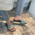 summer new style outer wear pearl thick-soled slippers NSHU60378