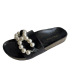 summer new style outer wear pearl thick-soled slippers NSHU60378