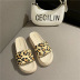 summer new style outer wear thick-soled one-word sandals NSHU60380
