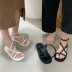 summer new style low-heeled flat-bottom fashion Roman shoes NSHU60404