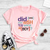 high-definition colorful English short sentence printed T-shirt NSYIC60475