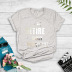 simple reflective laser letter printing T-shirt NSYIC60481