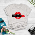 creative lipstick lips cartoon print T-shirt NSYIC60488