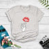 short-sleeved high-definition creative fashion printed T-shirt NSYIC60494