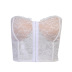 lace hook and buckle wrap chest pattern side bottoming slim fashion vest NSYLF65068