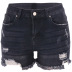 pantalones cortos de mezclilla de cintura alta con agujeros de cuatro colores NSYB65088