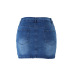 fashion solid color half-length denim skirt NSYB65160