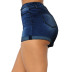 curled high waist tights denim shorts NSYB65162
