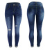 sexy ripped tassel turn-over blue jeans NSYB65165