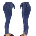 jeans ajustados con cinturón con flecos en la cintura NSYB65173