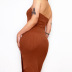 summer new fashion cross halter sexy slim bag hip dress NSYLF65251
