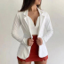 Long-Sleeved Slim Solid Color Small Jacket NSXIA65304