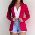 Long-Sleeved Slim Solid Color Small Jacket NSXIA65304