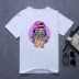 short-sleeved cool girl series printing T-shirt  NSATE60894