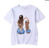 personalized printed round neck short sleeve bottoming T-shirt NSATE60896