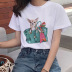 camiseta de manga corta con perro de dibujos animados NSATE60904