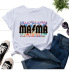 mama color letter crown printing short-sleeved t-shirt  NSATE61098