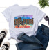 mama color letter crown printing short-sleeved t-shirt  NSATE61098