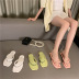 summer solid color thong sandals NSHU61108