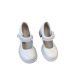 fashion clear balls chain decor round toe shoes NSHU61136